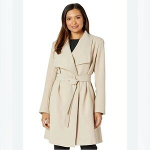 Club Monaco Stylish Wrap Coat | XS | Light Taupe